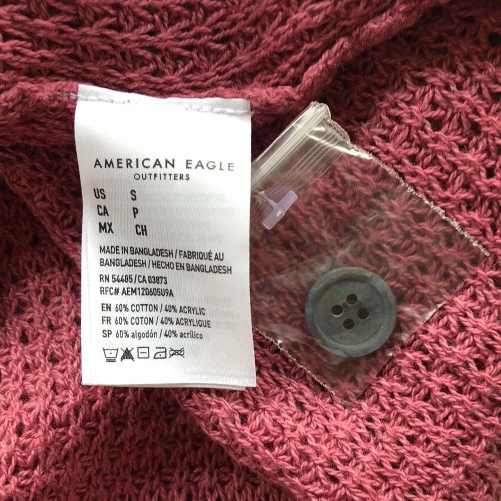 🔥NWT🔥 American Eagle Outfitters Women’s Oversized Henley Sweater - Picture 6 of 8